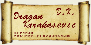 Dragan Karakašević vizit kartica